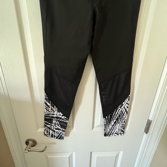 Calvin Klein Performance High Waist Slimming Compression Black/White Leggings M - Picture 6 of 9